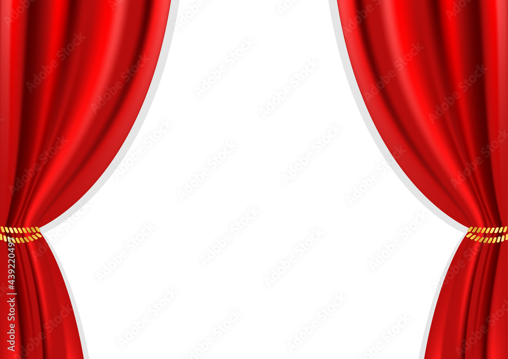 高級感のあるレッドカーテンの背景透過イラスト ベクターあり Stock Vector Adobe Stock