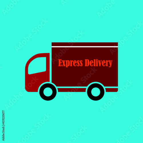 delivery icon car cargo, courier truck