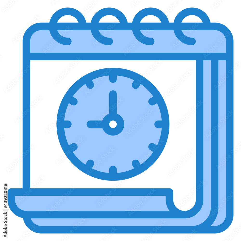 calendar blue style icon calendar blue style icon