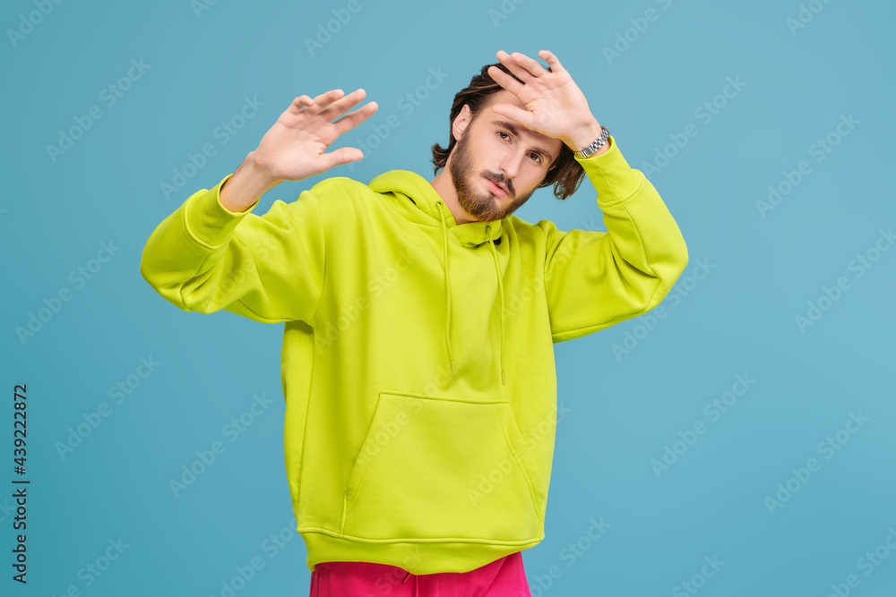 covering with hands covering with hands