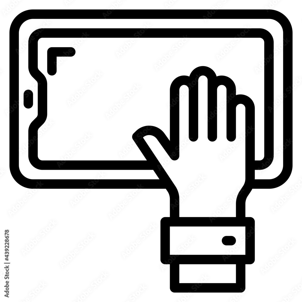 mobilephone outline style icon