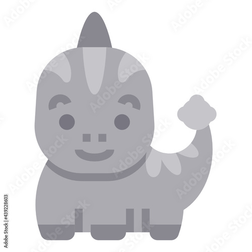 Parasaurolophus flat icon