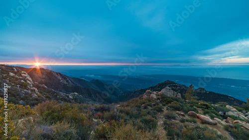 Timelapse 4k- Colorful Southern California Sunset