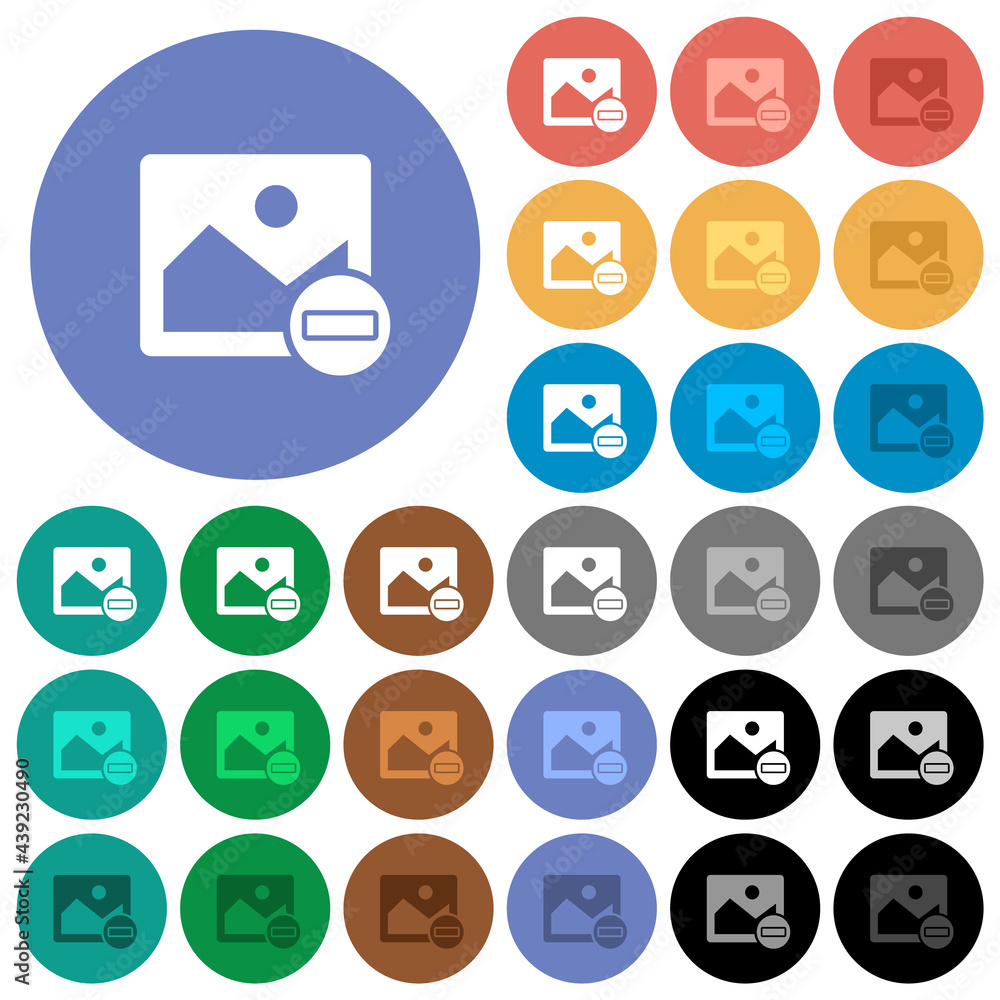 Remove image round flat multi colored icons Remove image round flat multi colored icons