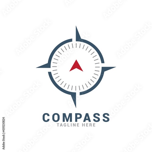 compass adventure logo icon vector template.