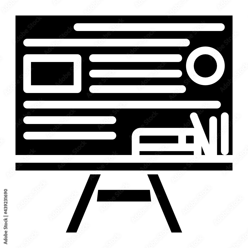 blackboard glyph icon blackboard glyph icon