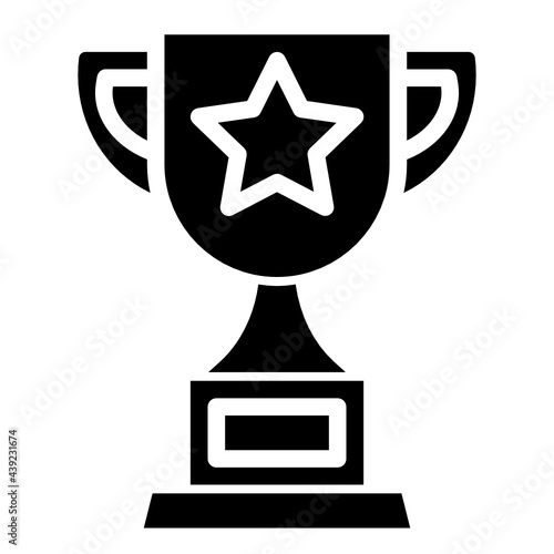trophy glyph icon