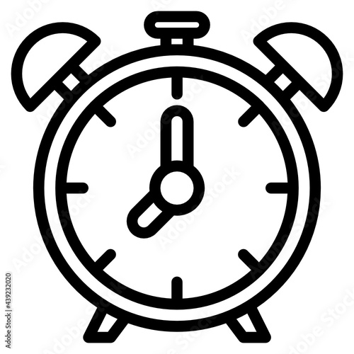 alarmclock line icon