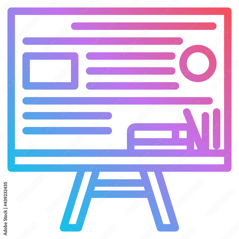 blackboard gradient icon blackboard gradient icon