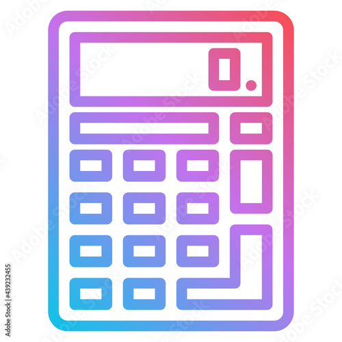 calculator gradient icon