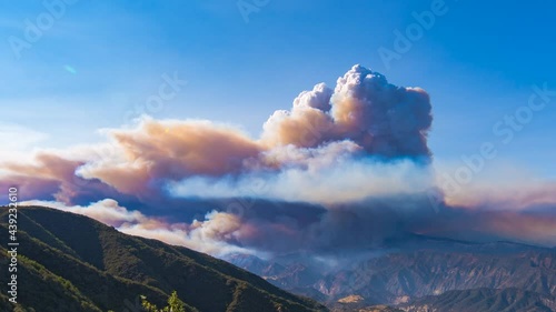 Timelpase - Pyrocumulus Cloud Formation with motion