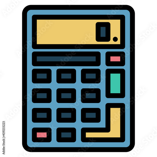 calculator line icon