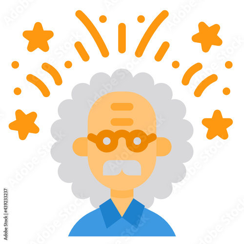 Professor flat icon