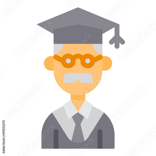 Teacher flat icon