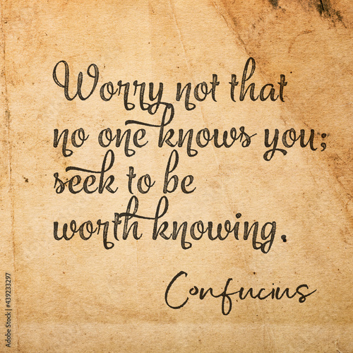 worth knowing ConfuciusSQ