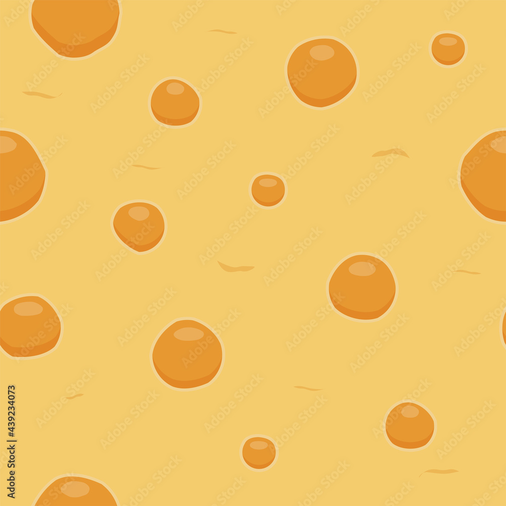 Cheese texture seamless pattern. Flat vector illustration Cheese texture seamless pattern. Flat vector illustration