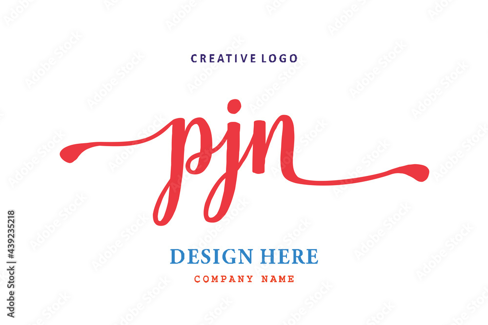PJN lettering logo is simple, easy to understand and authoritative PJN lettering logo is simple, easy to understand and authoritative