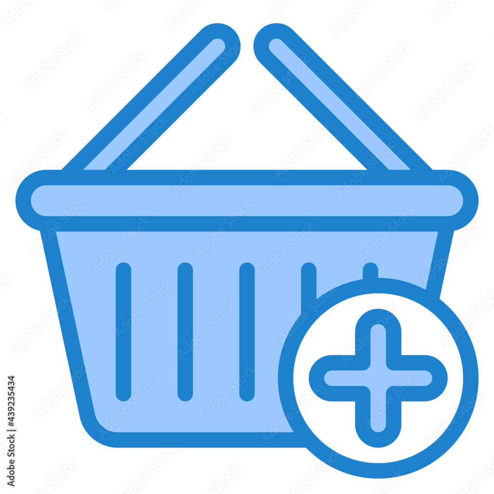 basket blue style icon basket blue style icon