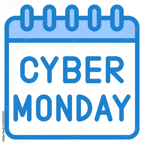 cyber monday blue style icon