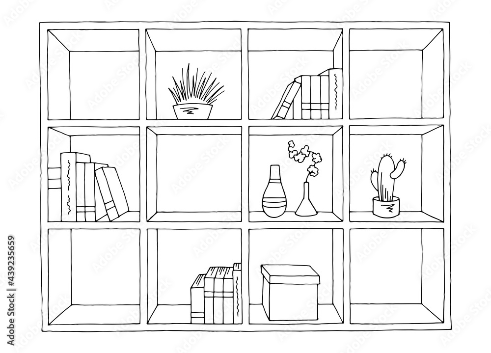 Rack graphic black white isolated sketch illustration vector