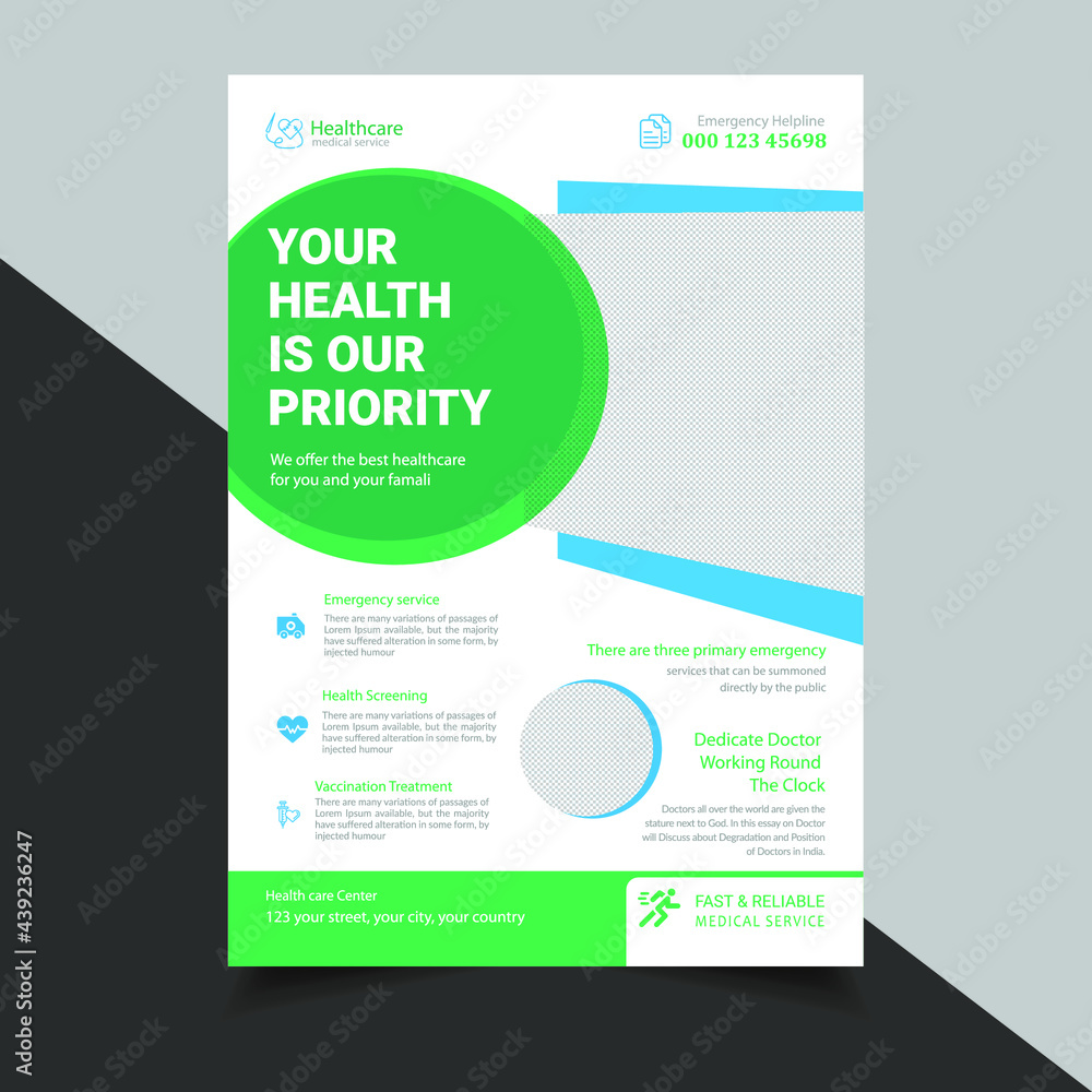Flyer Design Template Vector