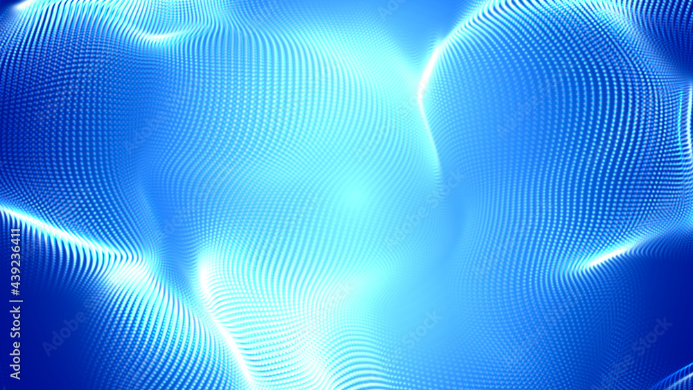 Dot white blue wave light screen gradient texture background. Abstract technology big data digital background. 3d rendering. Dot white blue wave light screen gradient texture background. Abstract technology big data digital background. 3d rendering.