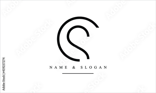 SC, CS, S, C abstract letters logo monogram photo