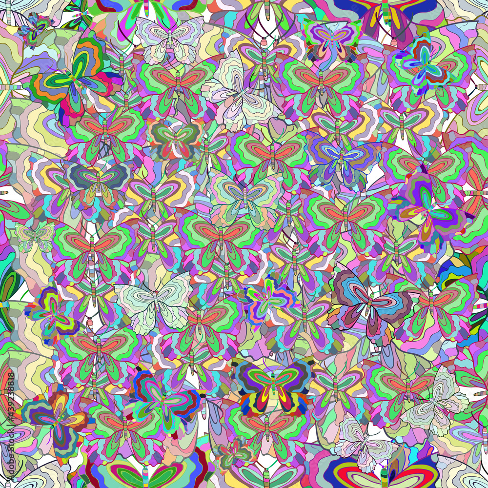 seamless pattern with colorful doodles on background seamless pattern with colorful doodles on background