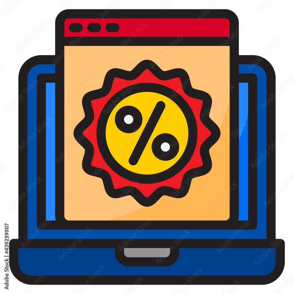 discount color line style icon discount color line style icon
