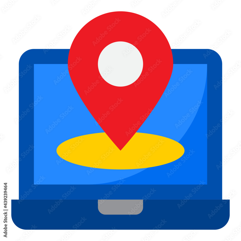 laptop flat style icon