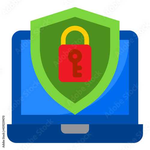 laptop flat style icon