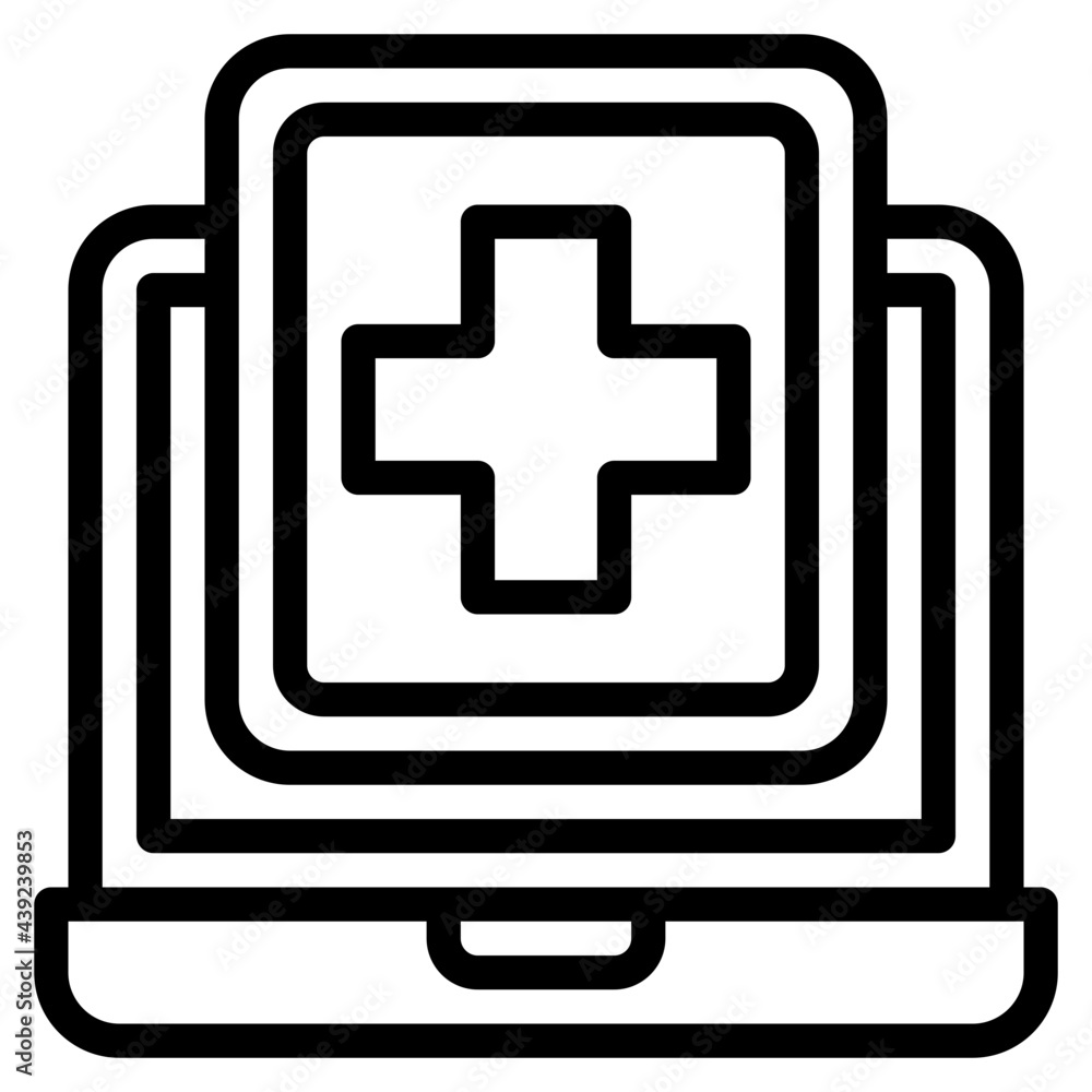 laptop outline style icon laptop outline style icon