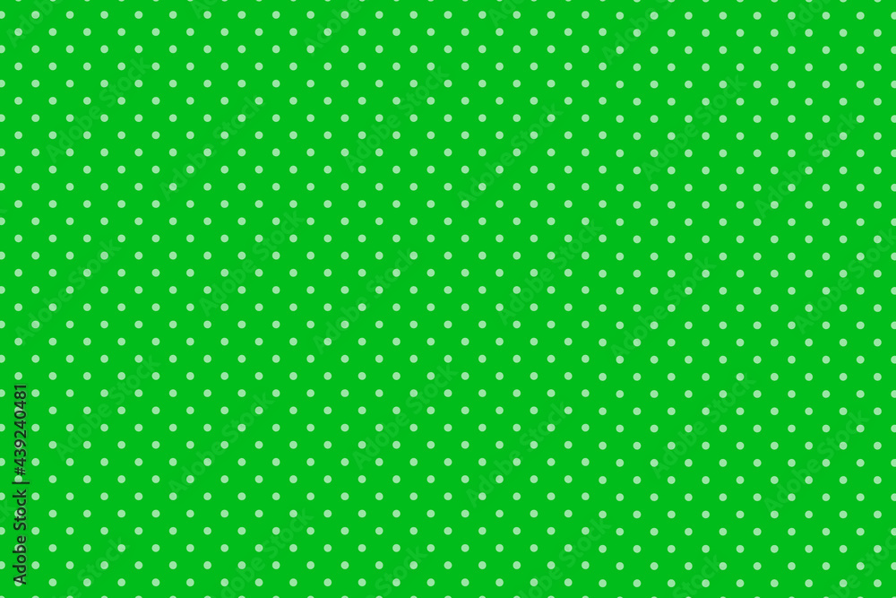 水玉模様の背景（緑）