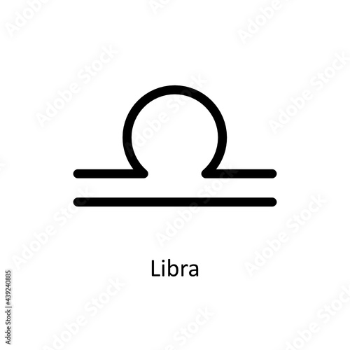 Libra zodiac sign. Balance zodiac sign. Zodiac SVG Icon.