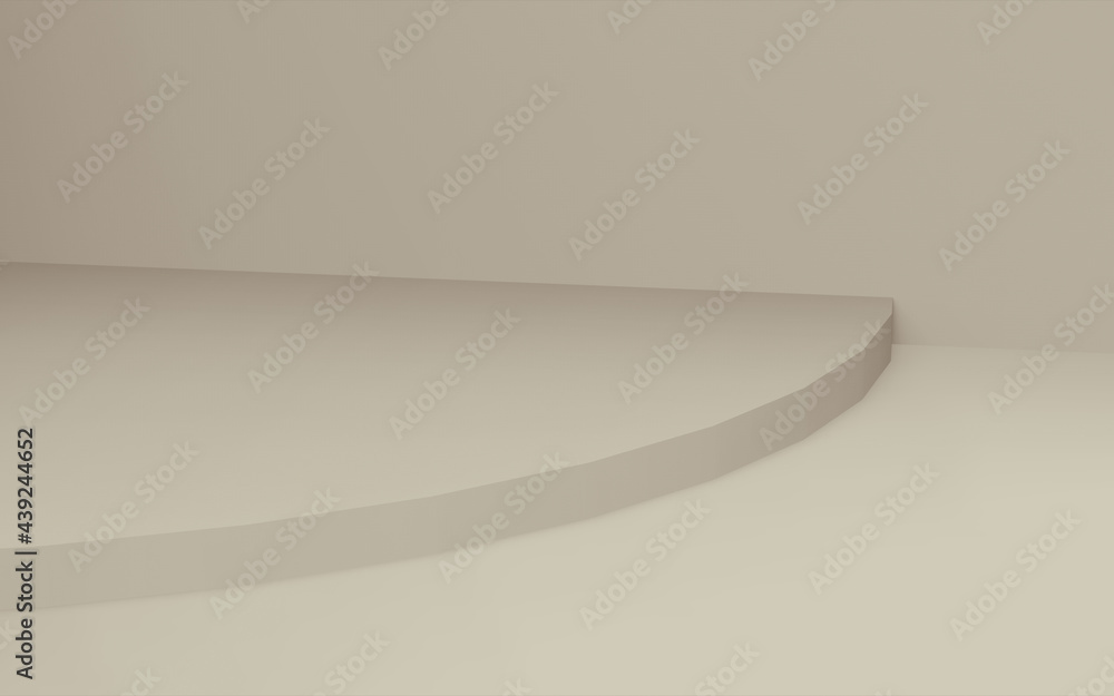 Abstract 3d brown color cylinder podium minimal studio background. Abstract 3d brown color cylinder podium minimal studio background.