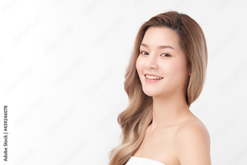 Beautiful young asian woman with clean fresh skin on white background, Face care, Facial treatment, Cosmetology, beauty and spa, Asian women portrait. Beautiful young asian woman with clean fresh skin on white background, Face care, Facial treatment, Cosmetology, beauty and spa, Asian women portrait.