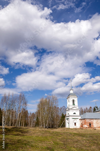 white Orthodox bell tower
