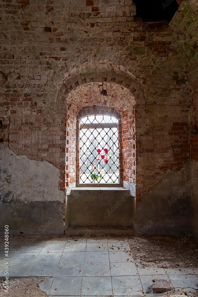 Fototapeta premium interior of an abandoned temple