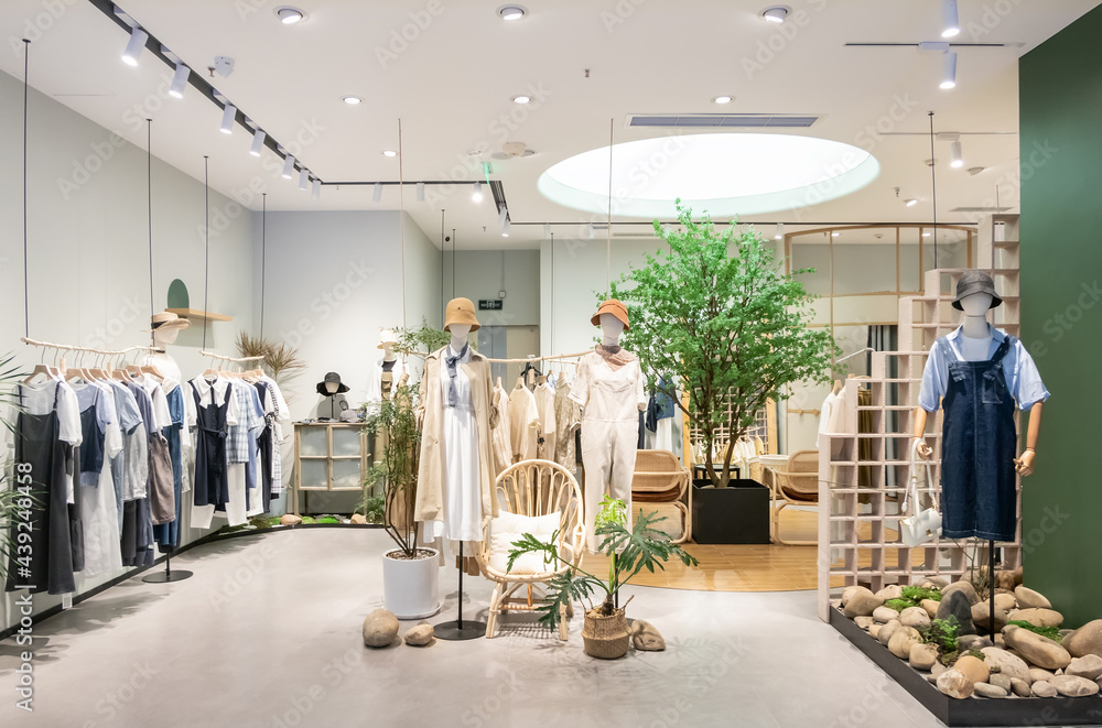 Women's fashion store in the shopping center