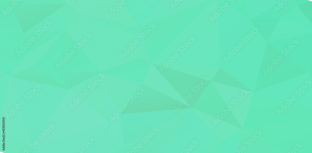 Fototapeta premium Green vivid geometric abstract bright green blurred mosaic wallpaper with triangle shapes for banner