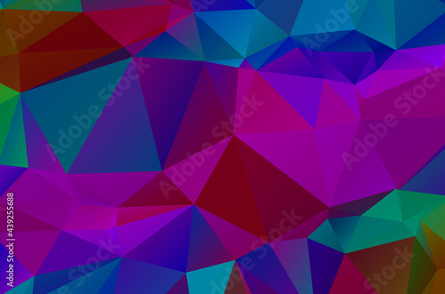 Colorful purple vivid polygonal triangular background pattern