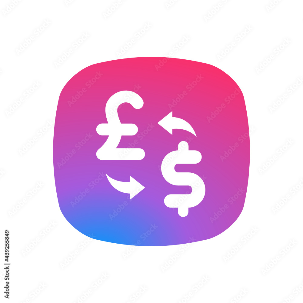 Exchange Pound to Dollar - Sticker Exchange Pound to Dollar - Sticker