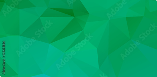 Green vivid geometric abstract bright green blurred mosaic wallpaper with triangle shapes for banner
