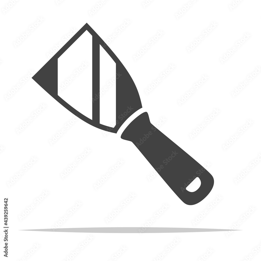 Hand scraper tool icon vector isolated - obrazy, fototapety, plakaty 