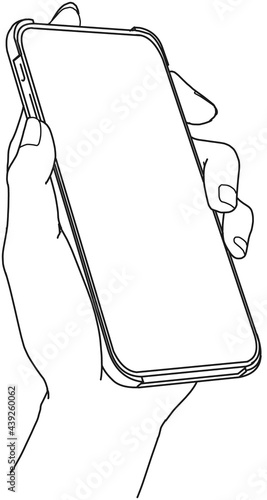 スマホを持つ手