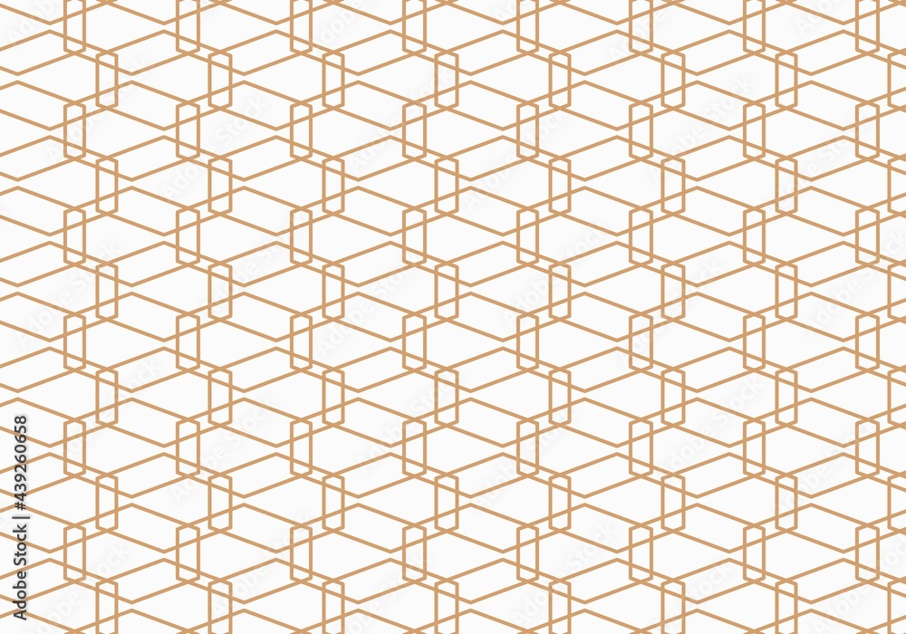 Geometric Seamless Pattern with Lines. Abstract Vector Background. White and Yellow Geometric Texture. Graphic Modern Minimalist Pattern. Simple Graphic Design.