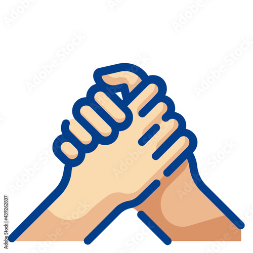 brotherhood fill outline icon