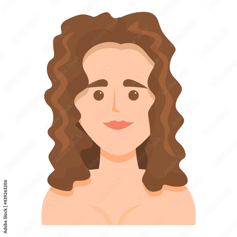 Female model icon. Cartoon of Female model vector icon for web design isolated on white background Female model icon. Cartoon of Female model vector icon for web design isolated on white background