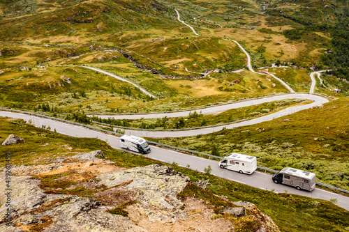 Mountains landscape. Norwegian route Sognefjellet photo