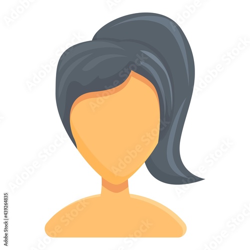 Trendy women hairstyle icon. Cartoon of Trendy women hairstyle vector icon for web design isolated on white background